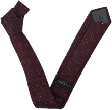 Carregar imagem no visualizador da galeria, GRAVATA SLIM PIERRE CARDIN VINHO DE POÁ MICROFIBRA JACQUARD DE POLIÉSTER
