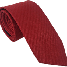 Carregar imagem no visualizador da galeria, GRAVATA TRADICIONAL PIERRE CARDIN VERMELHO PADRÃO DESENHADO JACQUARD MICROFIBRA
