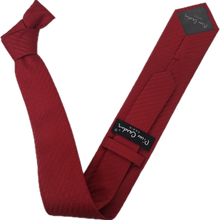 Carregar imagem no visualizador da galeria, GRAVATA TRADICIONAL PIERRE CARDIN VERMELHO PADRÃO DESENHADO JACQUARD MICROFIBRA
